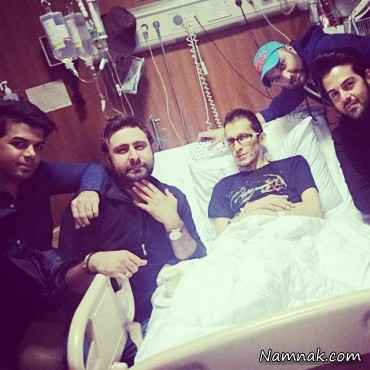 مرتضی پاشایی و دوستانش در بیمارستان
